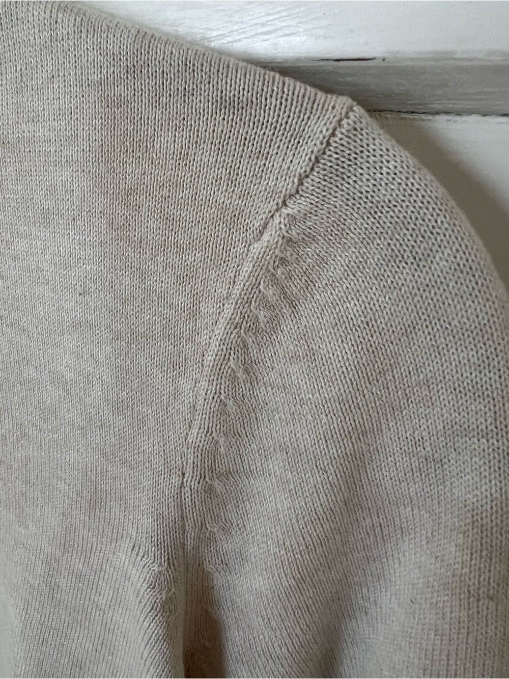 NWOT Pact Women's Classic Fine Knit Crew Sweater Sandshell Heather Women’s SZ S - Picture 5 of 10